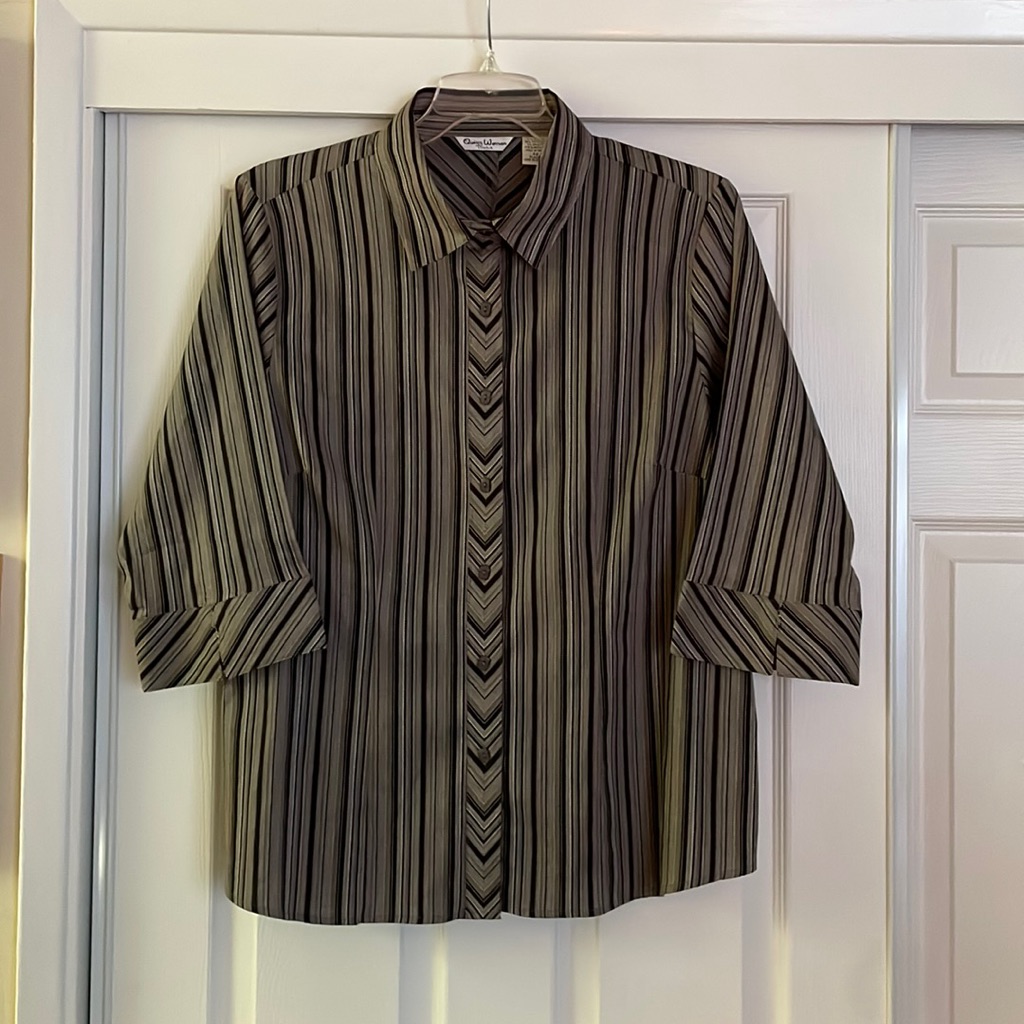 Flattering Button Down Blouse